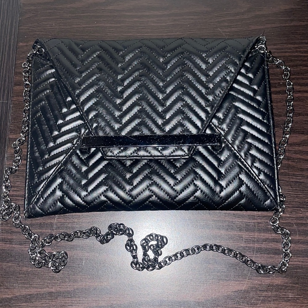 All black flat clutch/purse - Picture 1 of 4